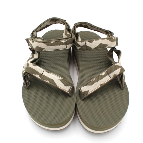 Teva Flatform Universal Sandals Womens 10 Green Camo Platform Sport Outdoor - Picture 3 of 8